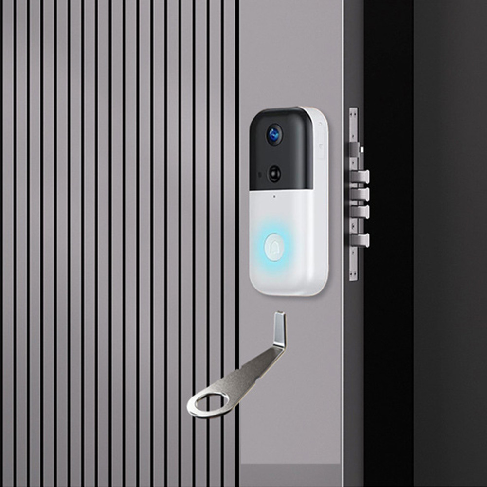 Smart Home Interior - Gümüş Görüntülü Kapı Zili Anahtarı Halka