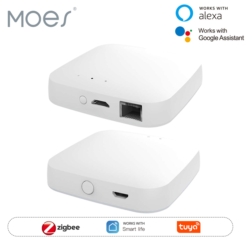 Smart Home Vimar - MOES Tuya ZigBee3.0 Akıllı Hub, Kablosuz/Kablolu