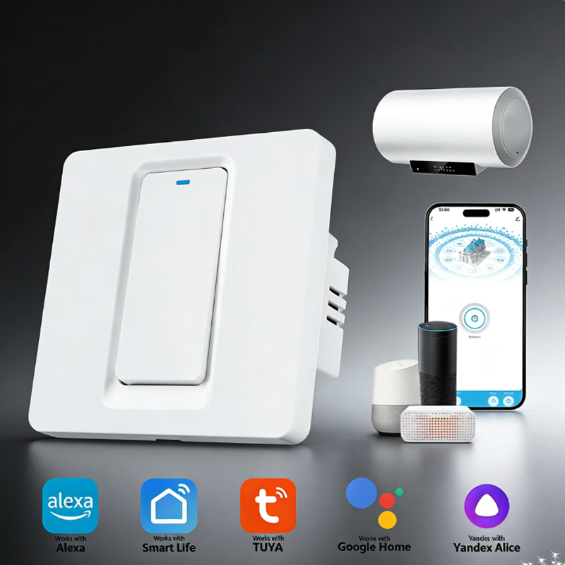 Smart Home Google - Akıllı Su Isıtıcı Anahtarı/WiFi ve Bluetooth