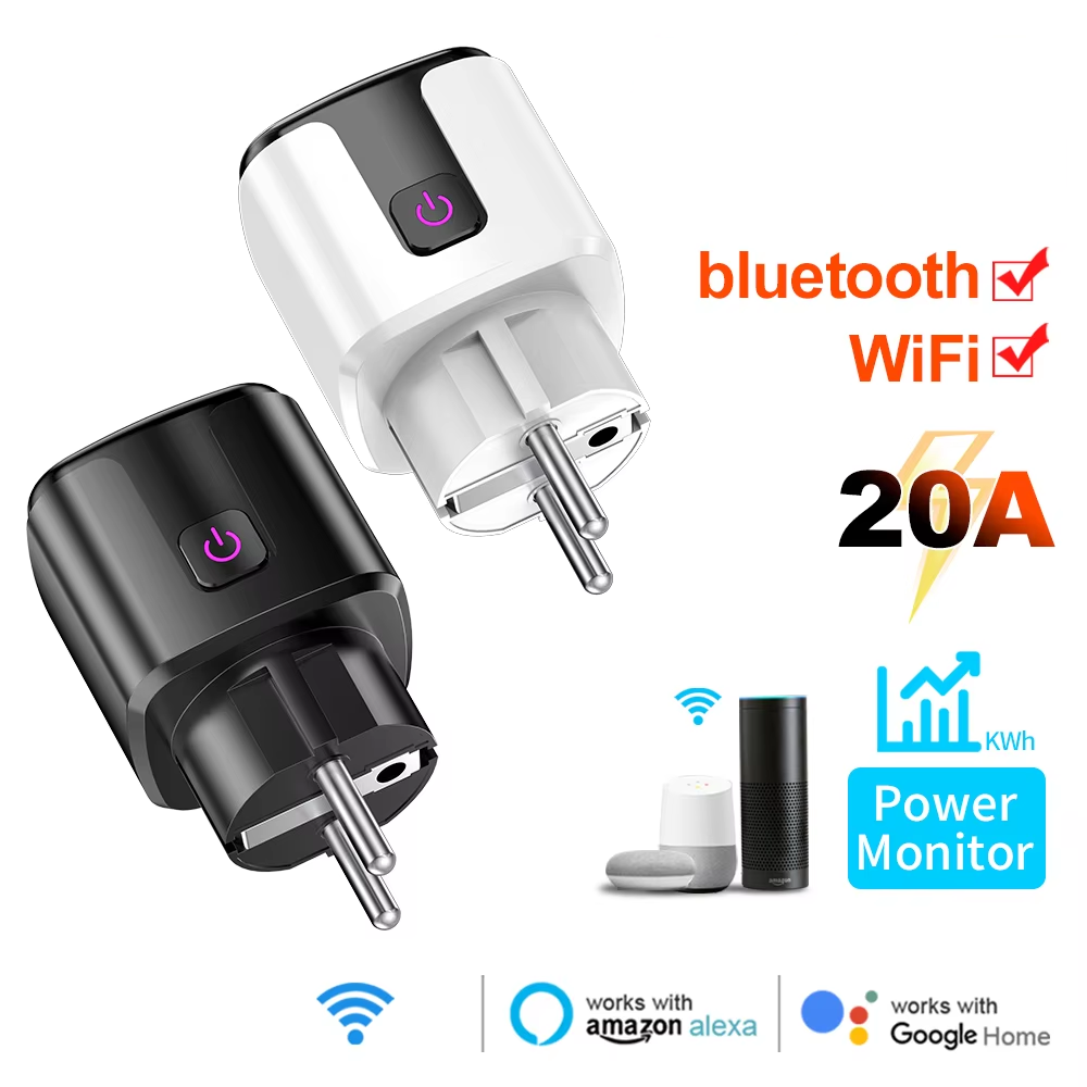 Smart Home News - Akıllı 20A AB Fişi WiFi+Bluetooth Soketi,