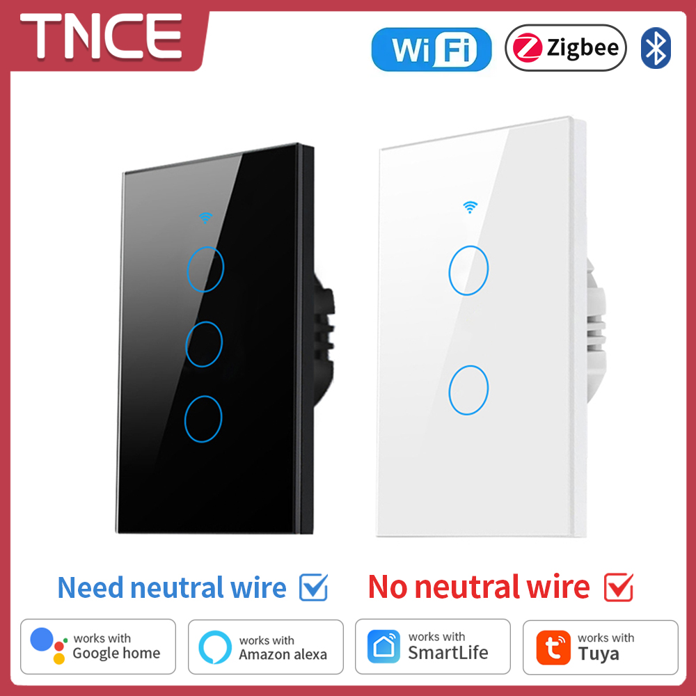 Smart Home Google - TNCE Tuya WiFi/Zigbee akıllı işık anahtarı,