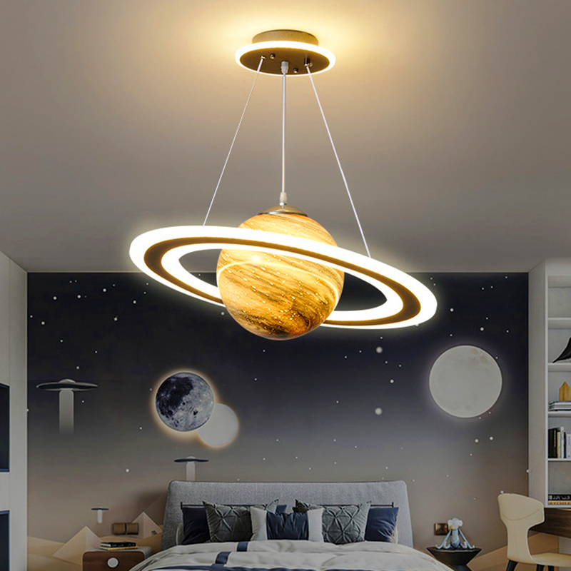 Smart Home Interior - Ev dekorasyonu Sarkıt lamba modern yatak