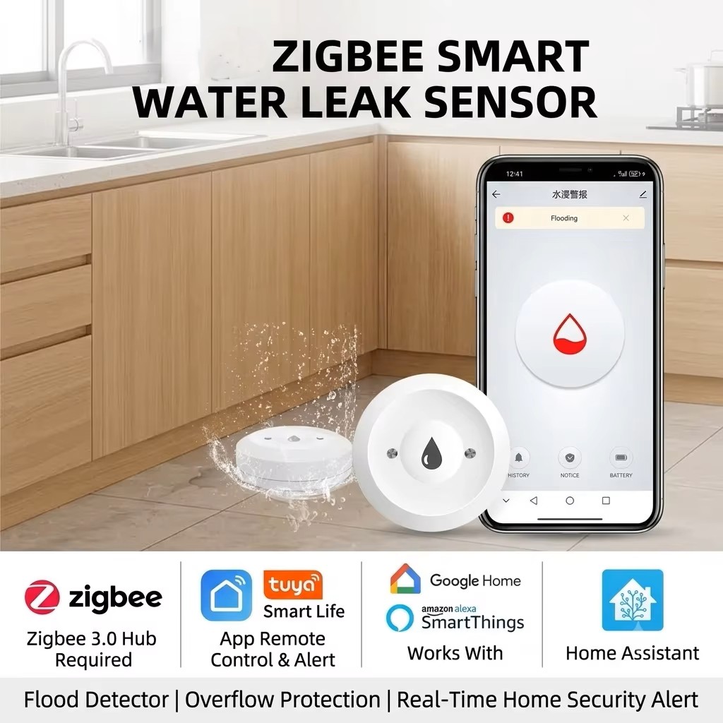 Smart Home Samsung - ZigBee 3.0 Akıllı Su Sızıntısı Sensörü
