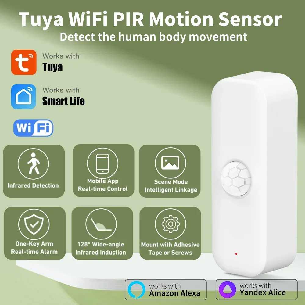 Smart Home Gadgets - Tuya WiFI Hareket Sensörü PIR Akıllı