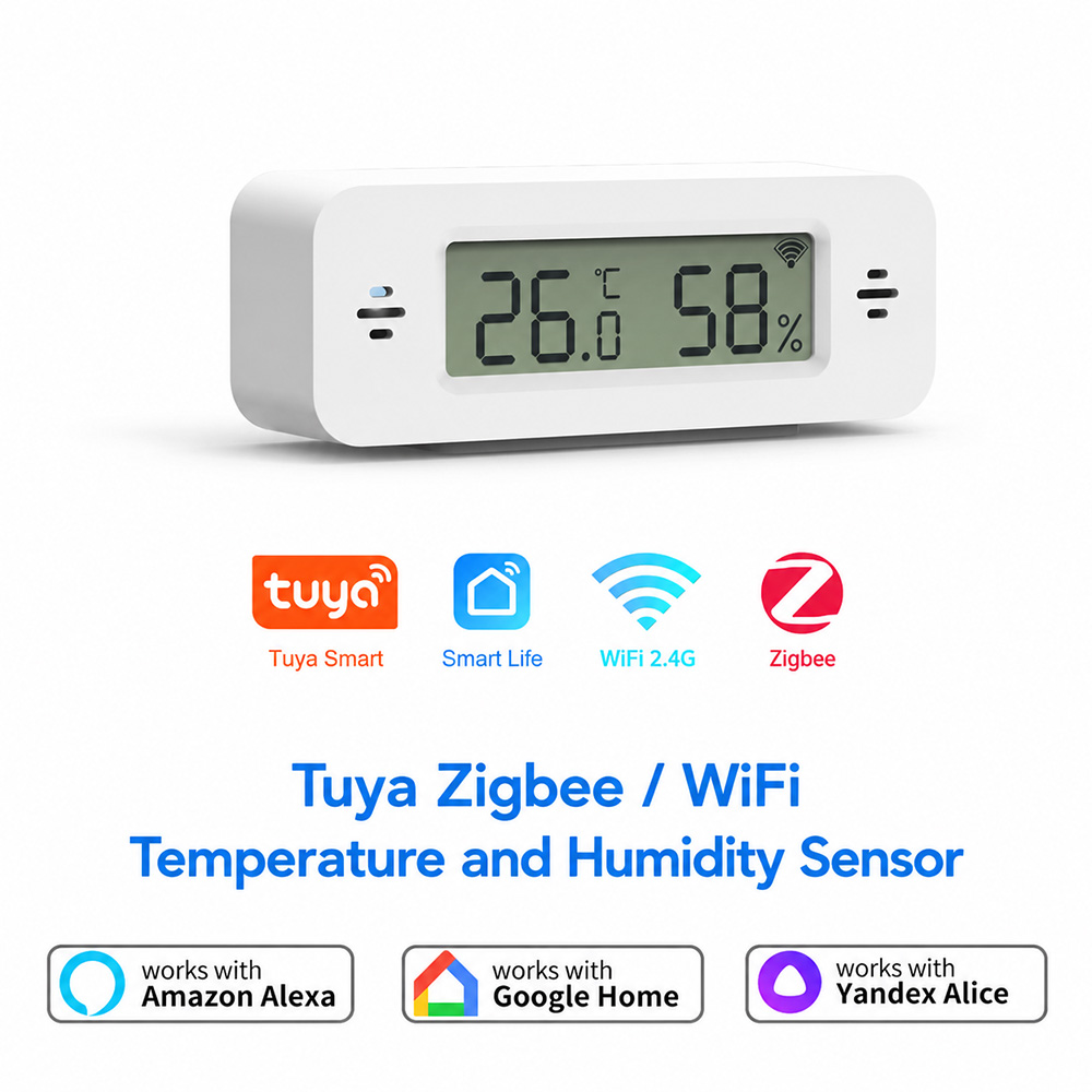 Smart Home Miniature - Tuya Zigbee WiFi Mini Sıcaklık ve