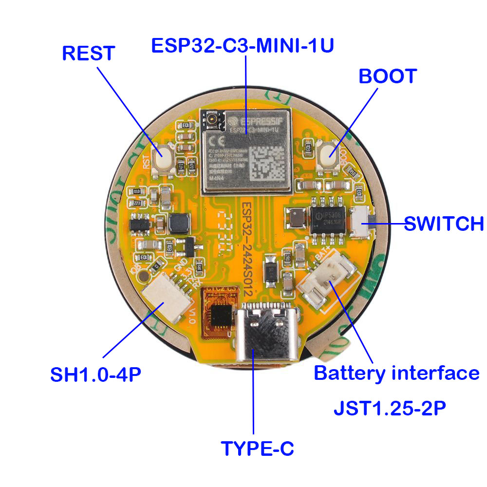 ESP32 ekran 1.28 inç ESP32-C3  - Smart Home Iot incelemesi ve fiyatı