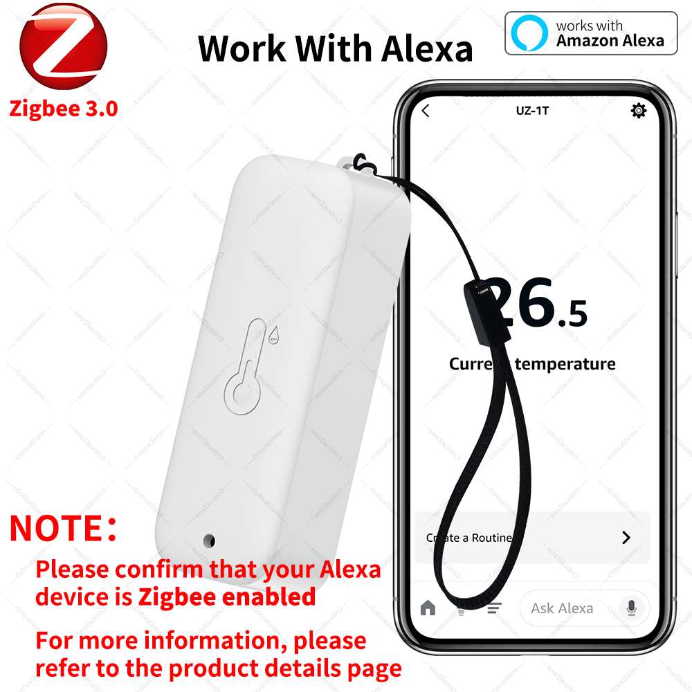 Zigbee 3.0 Sıcaklık Nem Sensör - Smart Home Yandex incelemesi ve fiyatı
