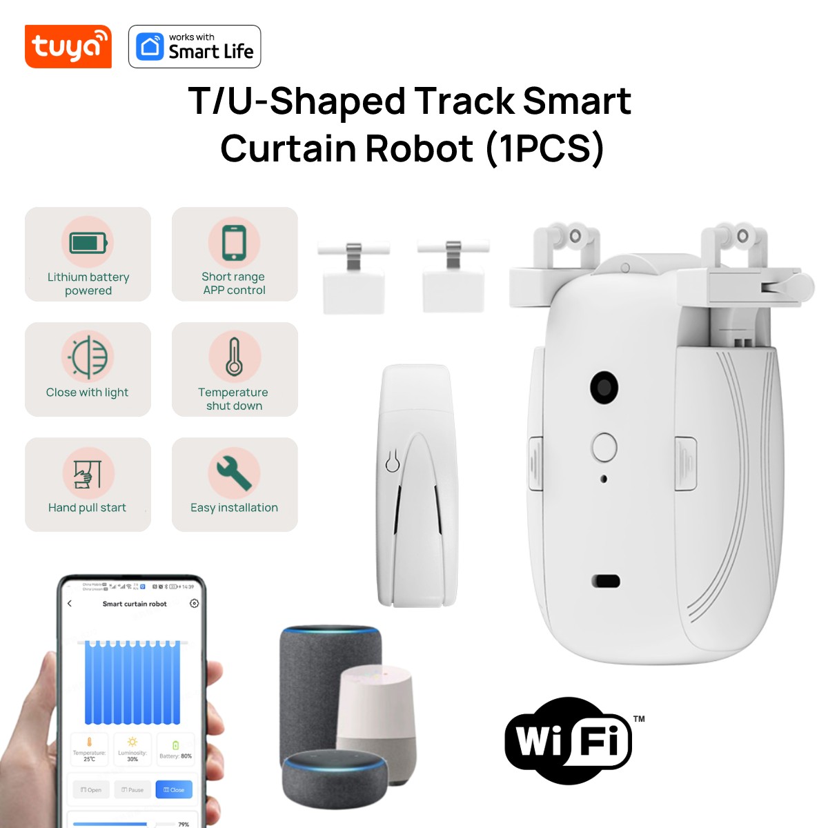 Tuya Akıllı WiFi Perde Robotu  - Smart Home Vimar incelemesi ve fiyatı