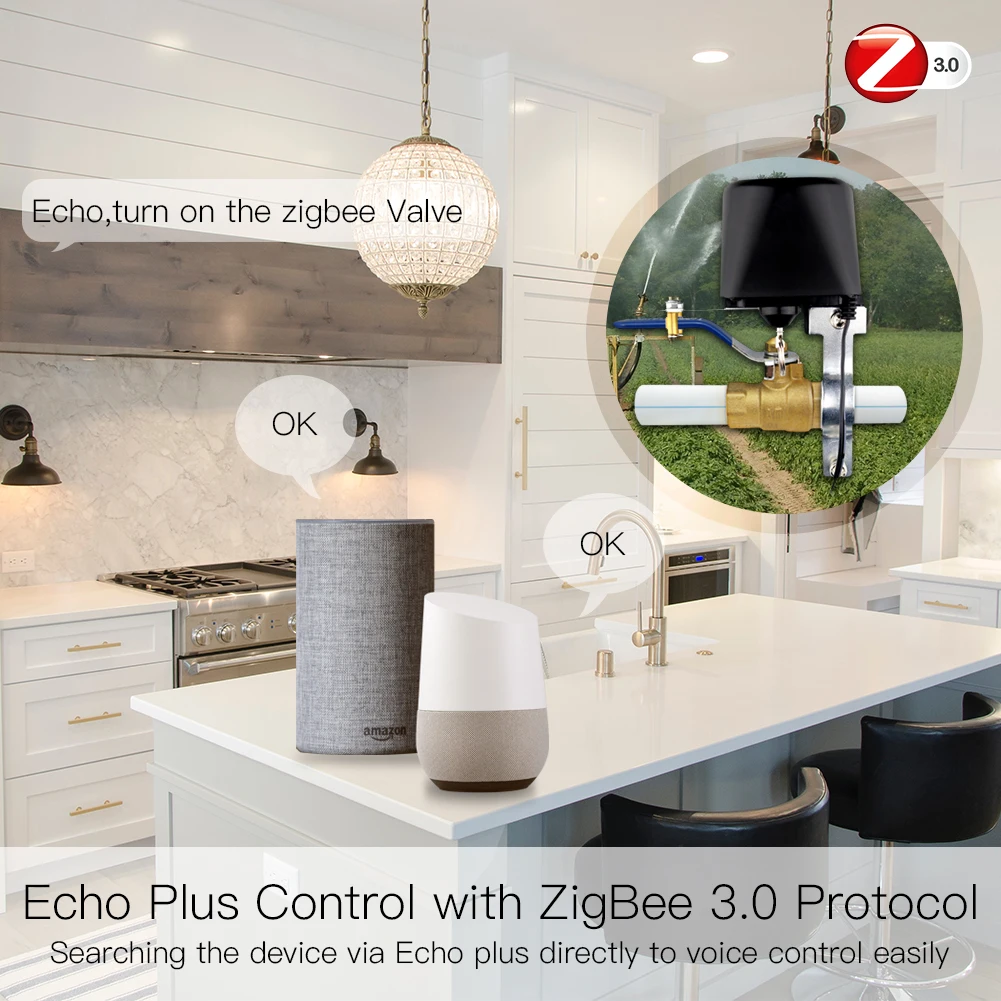 MOES ZigBee 3.0 akıllı gaz su  - Smart Home Plus incelemesi ve fiyatı
