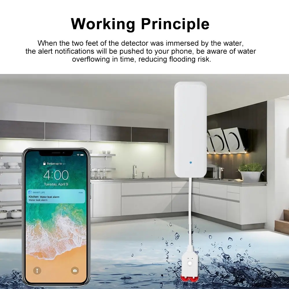 Tuya WiFi akıllı su kaçak sens - Wifi Water Sensor incelemesi ve fiyatı