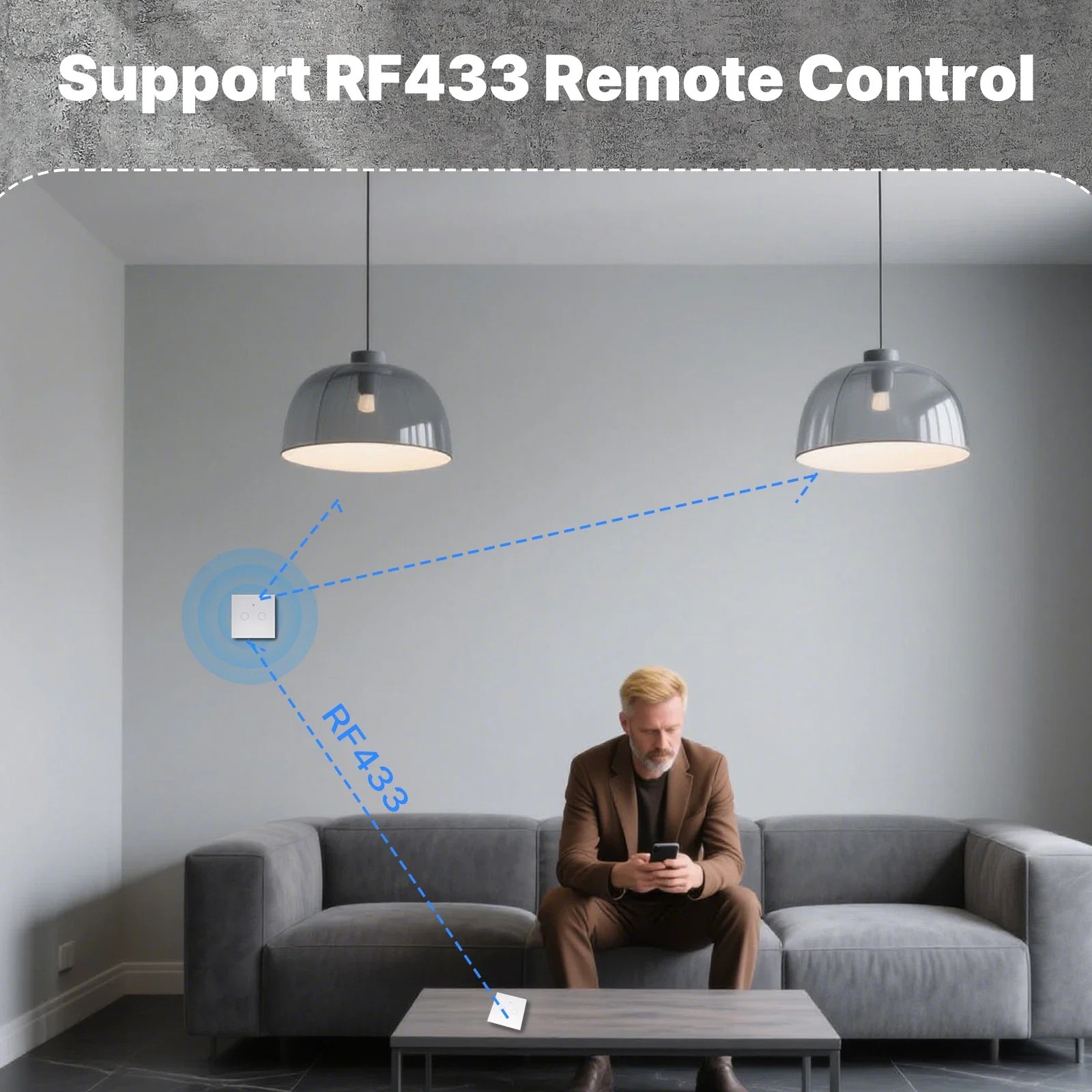 MOES WiFi+RF433 Akıllı Dokunma - Smart Home Google incelemesi ve fiyatı