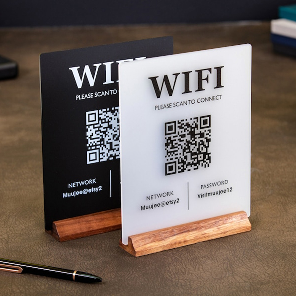 Ahşap Tabanlı Özel WiFi QR Kod - Airbnb Smart Home incelemesi ve fiyatı