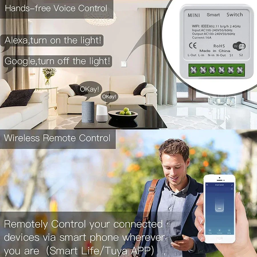 16A 20A Tuya Akıllı WiFi Anaht - Smart Home Google incelemesi ve fiyatı