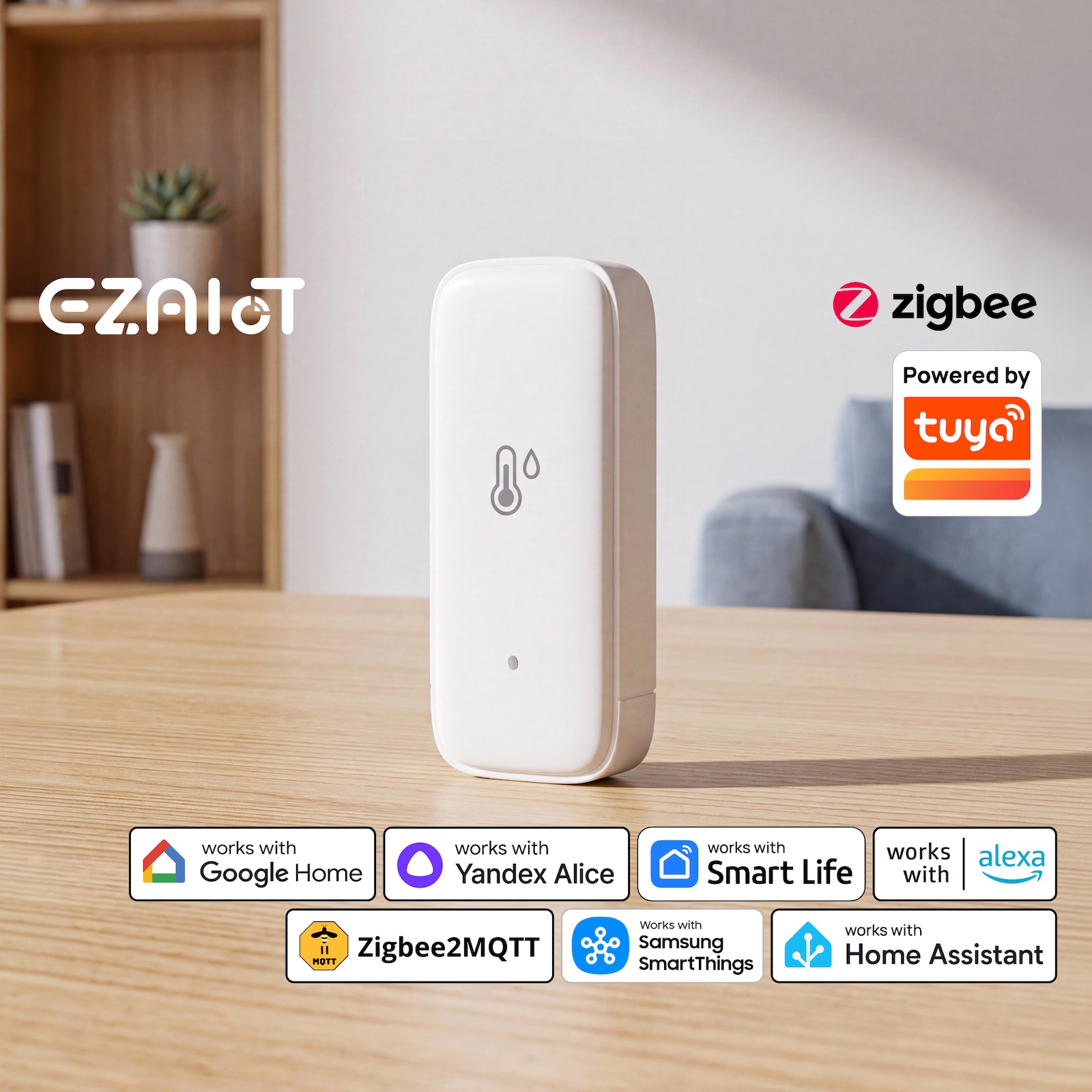 Tuya Zigbee3.0 Sıcaklık Nem Se - Smart Home Hub Samsung incelemesi ve fiyatı